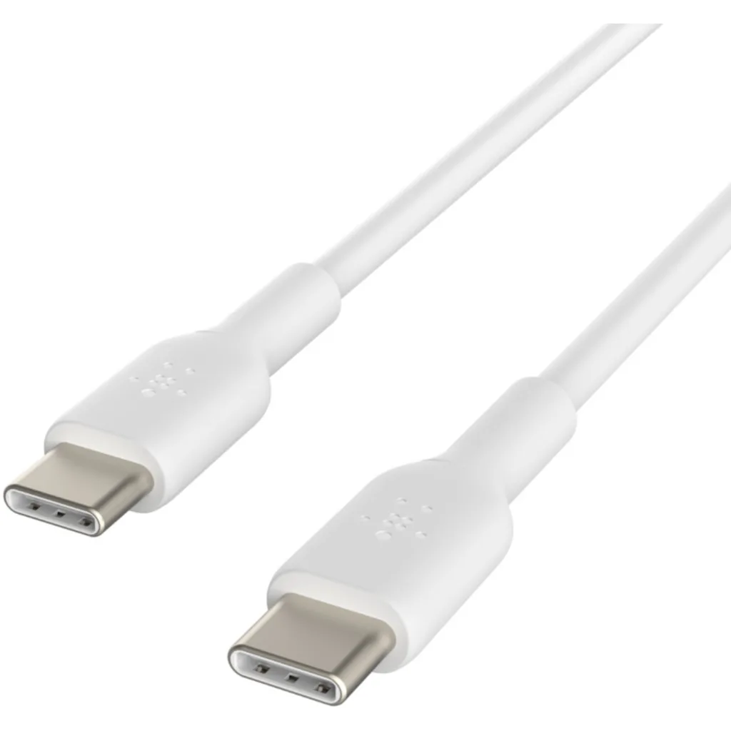 Cable USB-C Belkin Conector USB-C Macho a USB-C Macho Longitud 1 metros Blanco