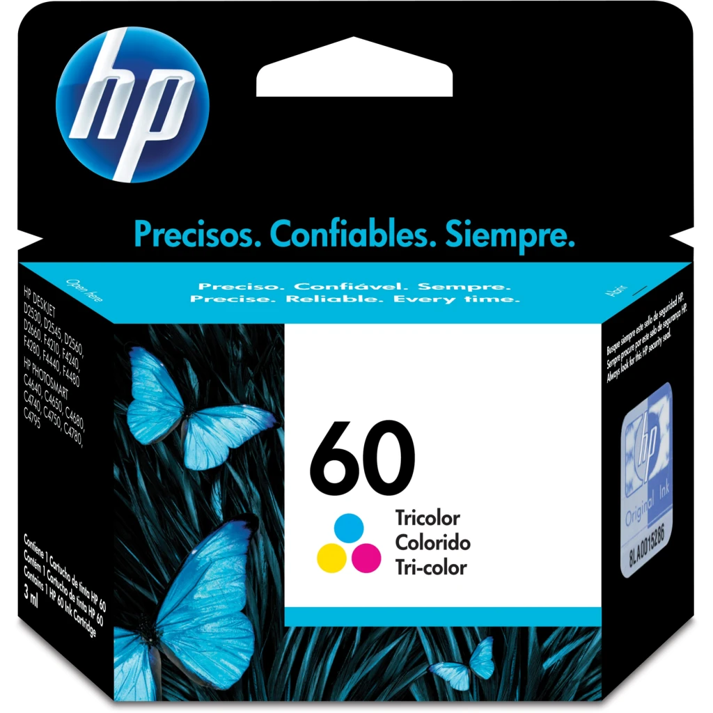 Cartridge HP 60 Tricolor, para  Deskjet D2500/D2530/F4200, 165 Páginas 4ml