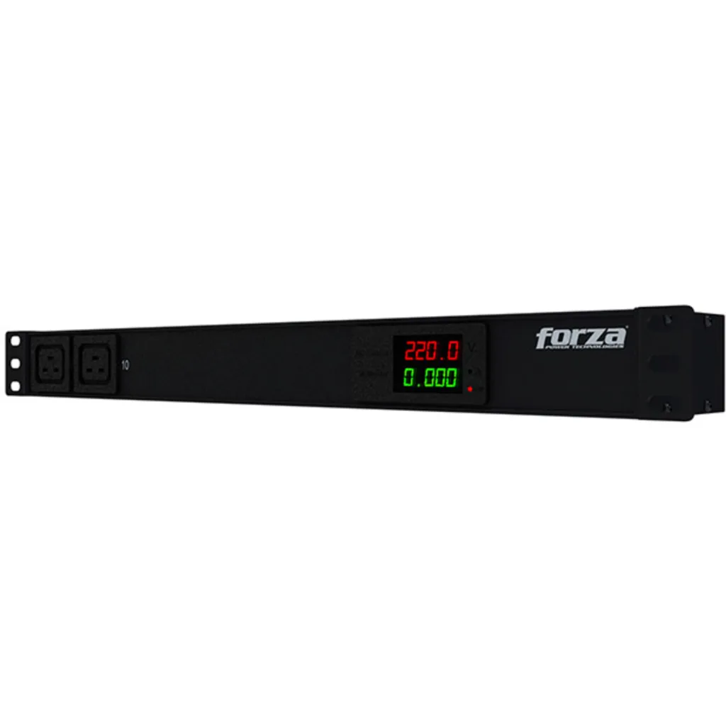 Forza - Power distribution unit - Rack-mountable - AC 200/240 V - 10 Tomas de Corriente - 8-C13 2-C19 1U SPD Metered