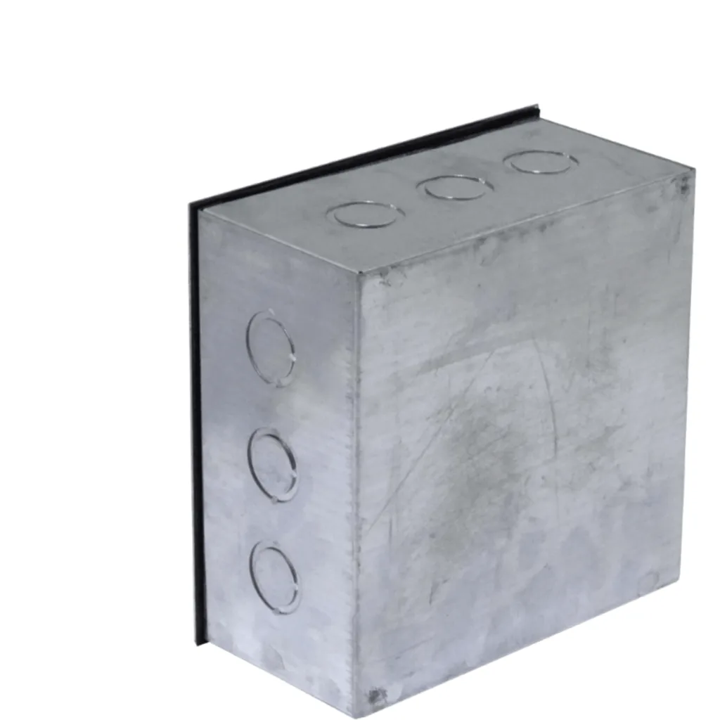 Imagen 1 de B22 Caja 200x200x100mm c/Tapa-205x205mm Zincada Metalica