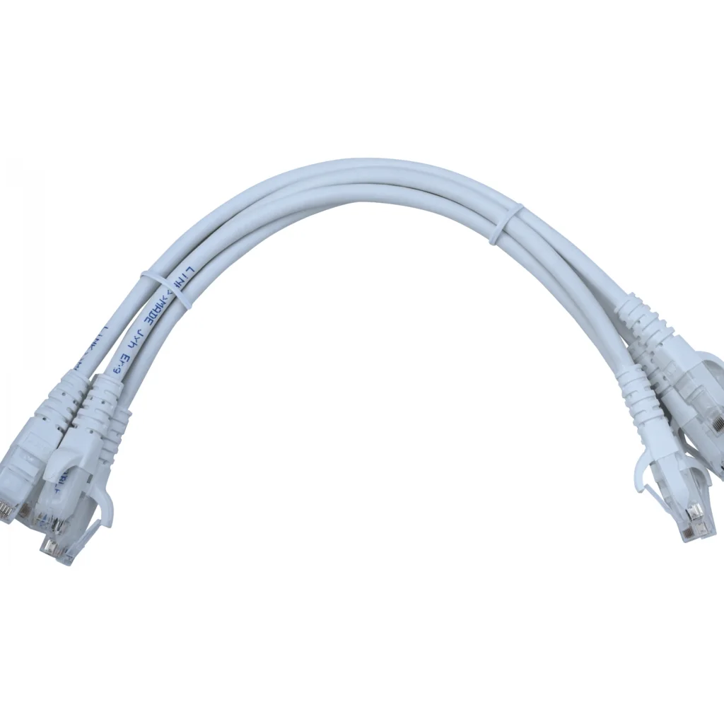 Imagen 2 de Cable Patch Inyectado Multif LINKMADE 4UN 30cm Cat6 UTP BLANCO LSZH 
