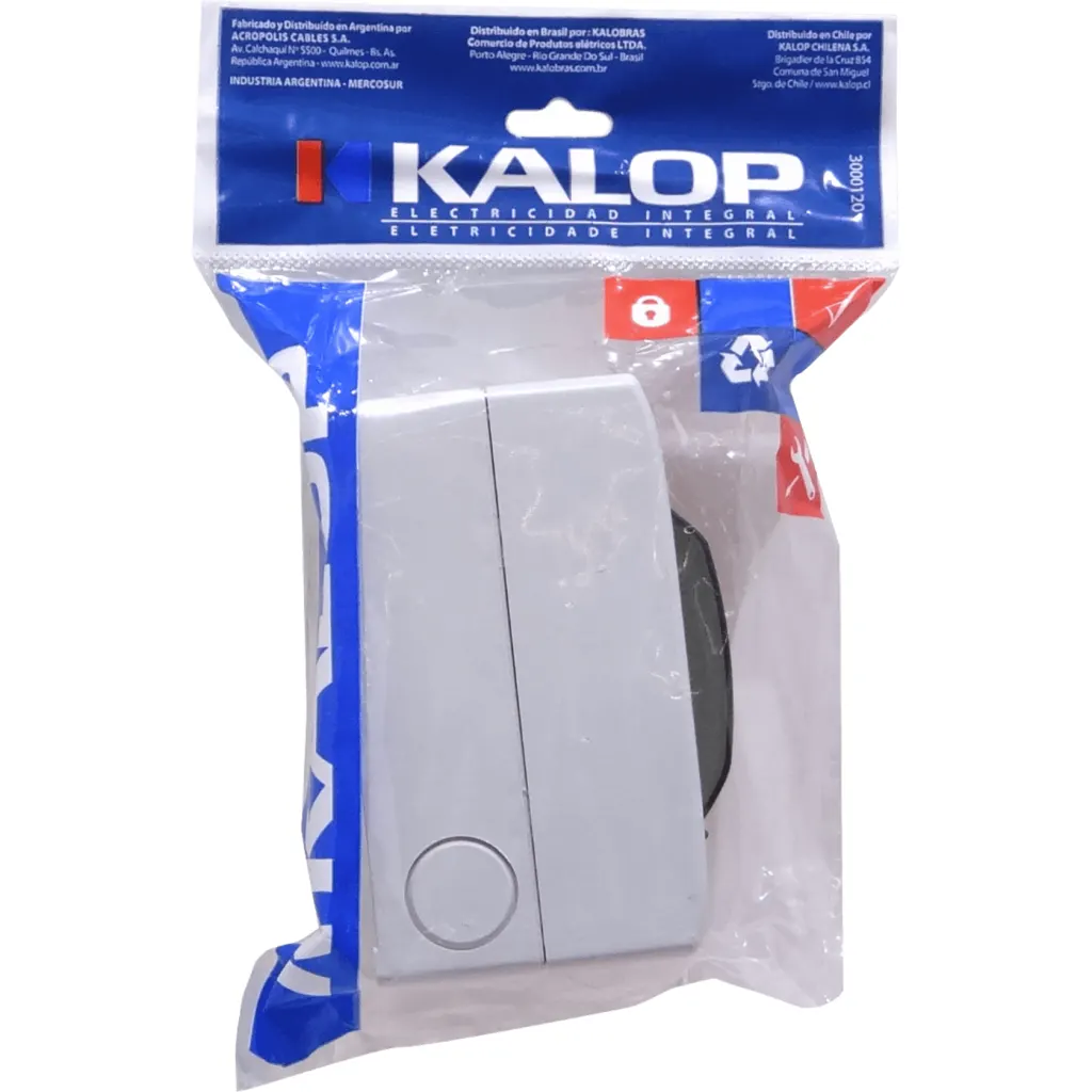 Imagen 1 de KALOP c/Tapa 18mm-Ancho 46mm-Alto Caja Plastica p/Automaticos Riel Din