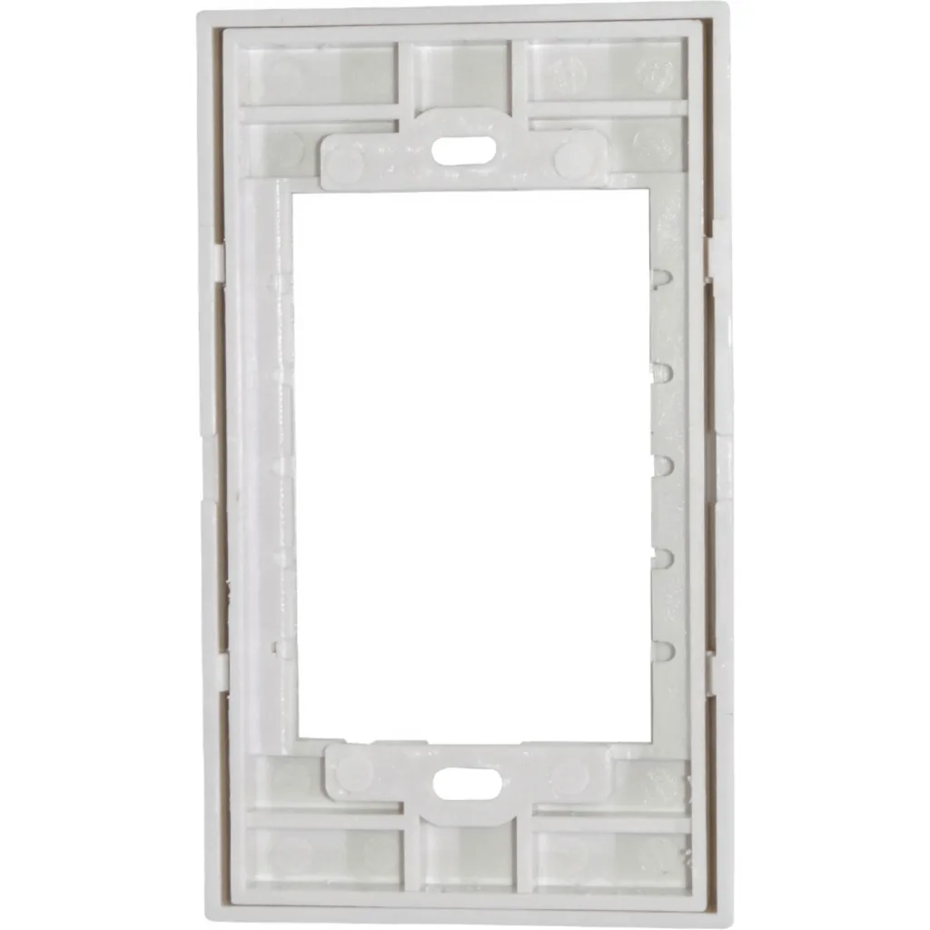 3-Espacios Placa Mural 120x70mm Blanca Faceplate Multimedia LY-092