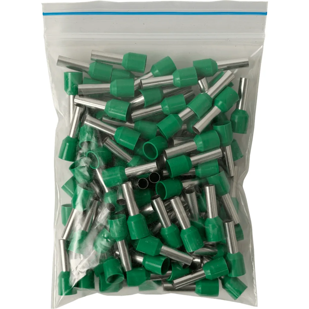 Imagen 2 de Verde 6,0mm2 12/20mm 100-unid AWG10 Ferrules Terminal Aislado Crimpeab
