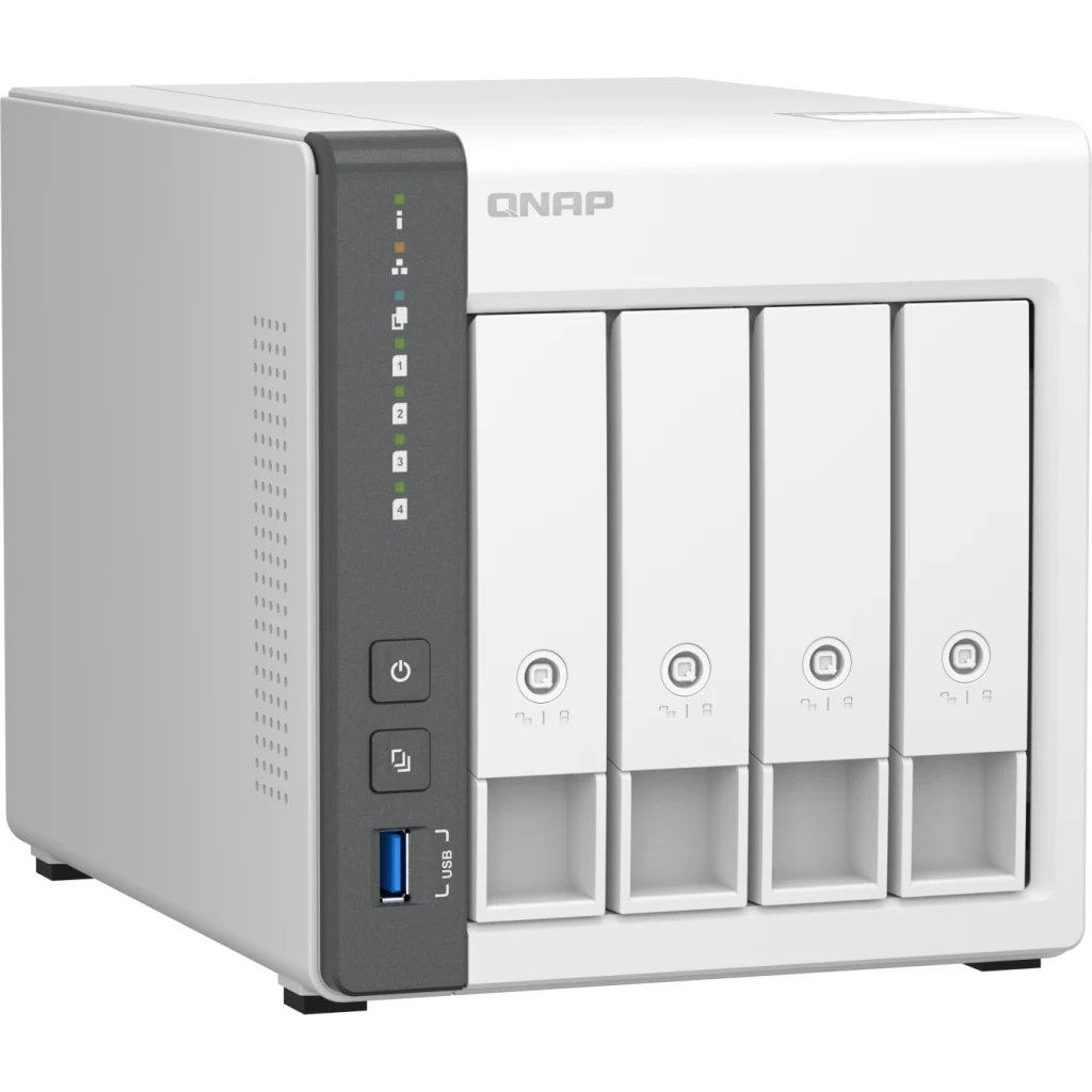 Imagen 2 de NAS QNAP TS-433-4G-US, 4 Bahias Quad-Core RAM 4GB 4*SATA 6Gb/s