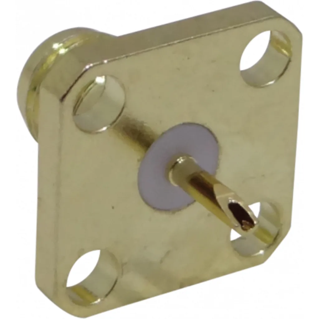 Imagen 3 de .SMA-Hembra Chasis-4perf Panel Conector Soldable