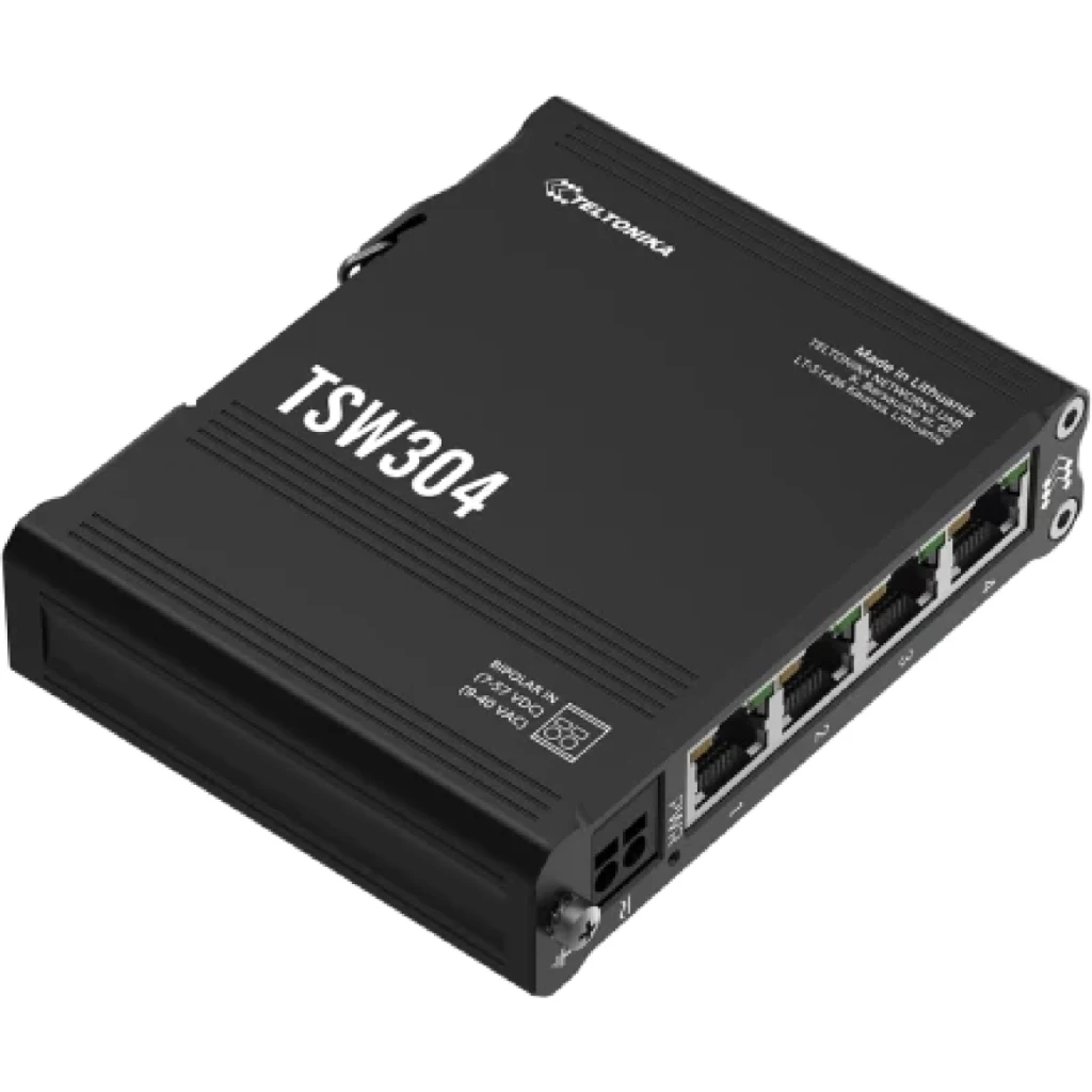 Imagen 2 de Teltonika Switch industrial Gigabit con puertos SFP para redes de fibra optica y