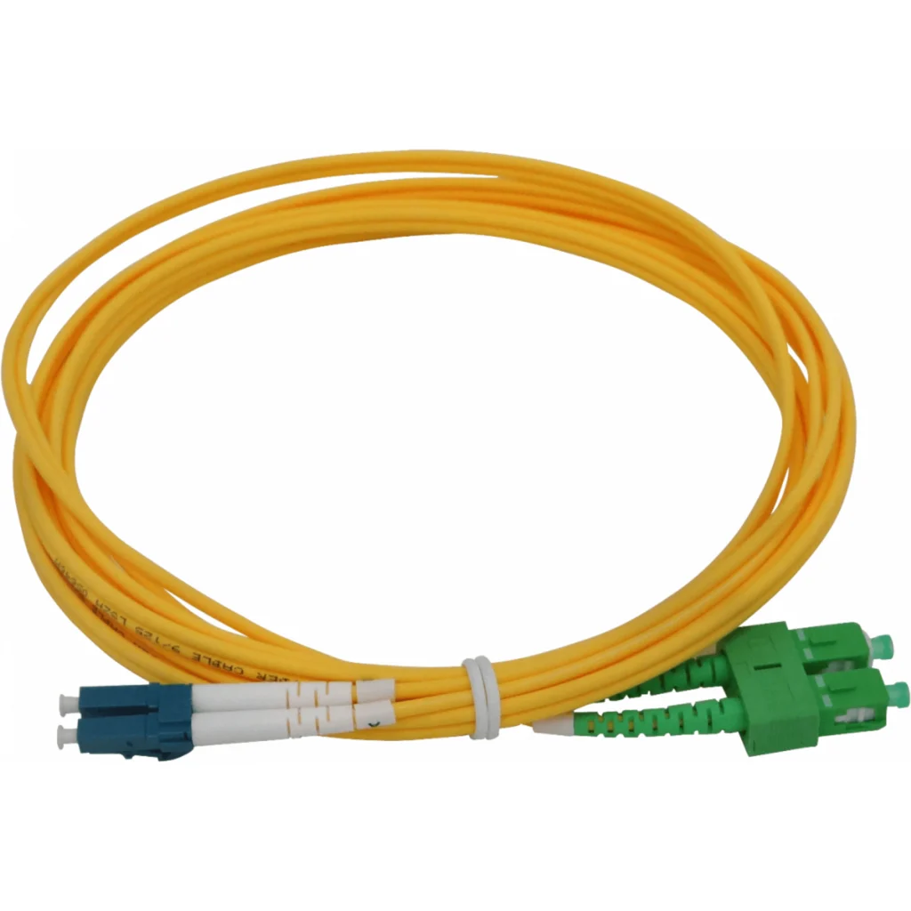 Imagen 2 de 3mt SC/APC-LC/UPC MonoModo SM Duplex Jumper Cable Fibra 9/125um 3mm