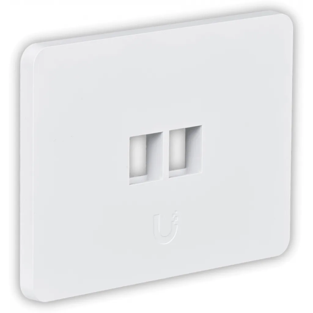 Imagen 3 de UI 1-unidad Blanco 2-Keystone Horizontal Faceplate Pintable 118x88mm