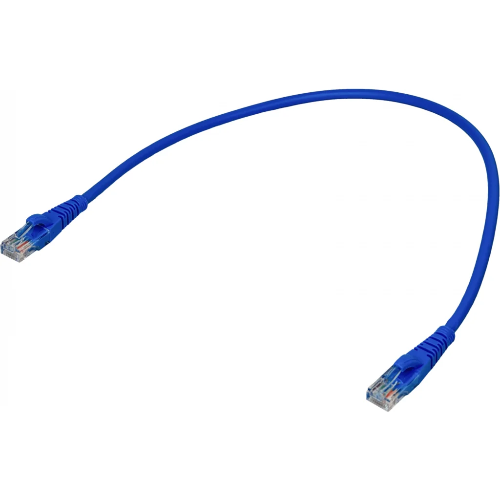 Imagen 2 de Cable de Red Categoria 5E Azul LSZH Multifilar Longitud 50 cm Pack 4 unidades