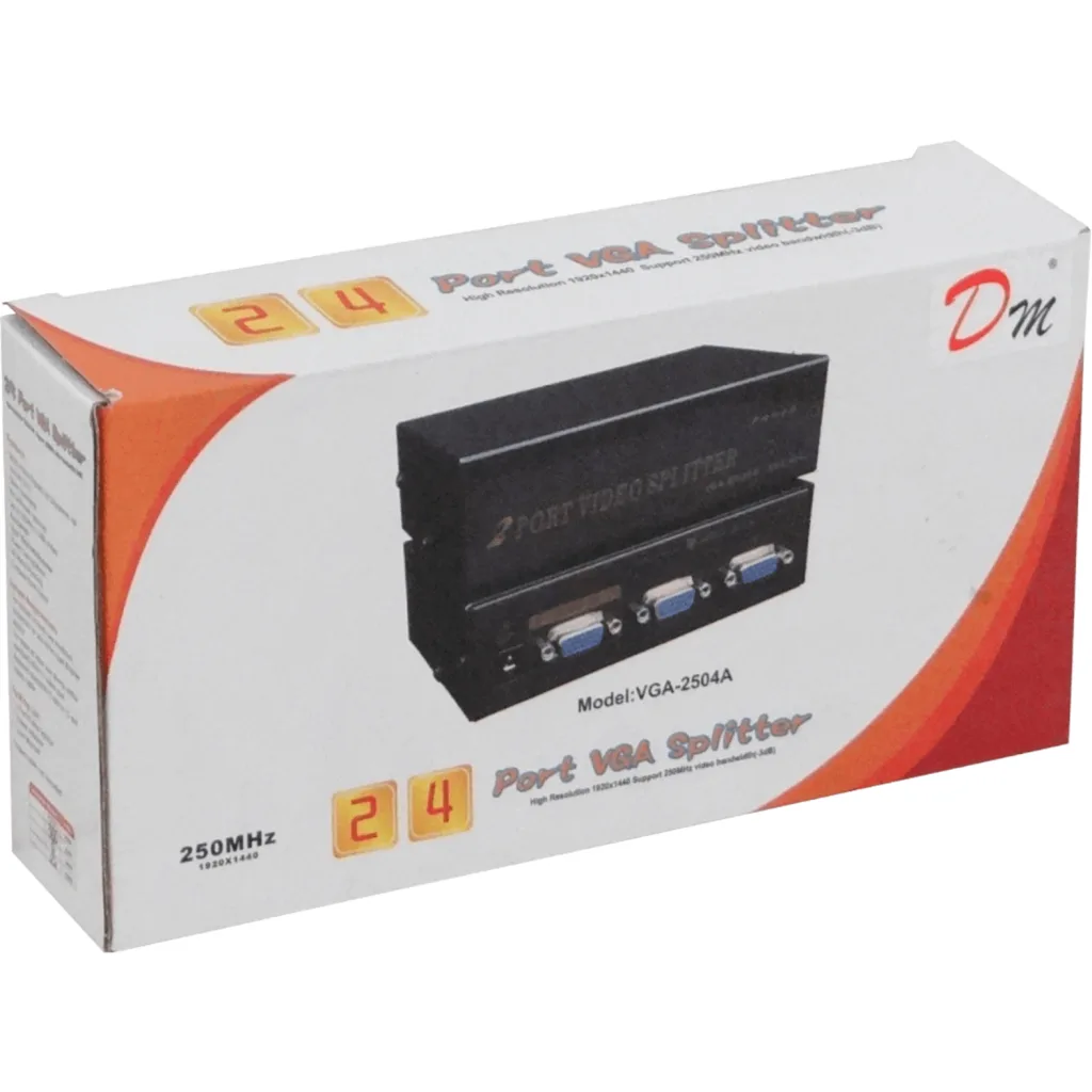 Imagen 4 de VGA-2502 Video Splitter 2-VGA-H 1-VGA-M 250MHz inc-9V/1A