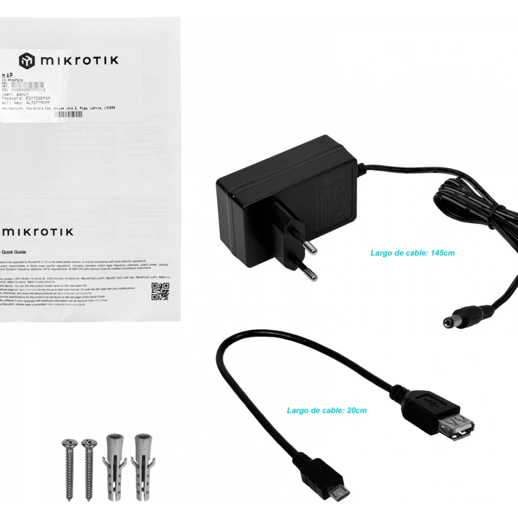 Imagen 8 de MIKROTIK L4 2,4GHz 50mW 1,2dBi 2-100 1-USB PoE-in(10-57V/af-at)-out