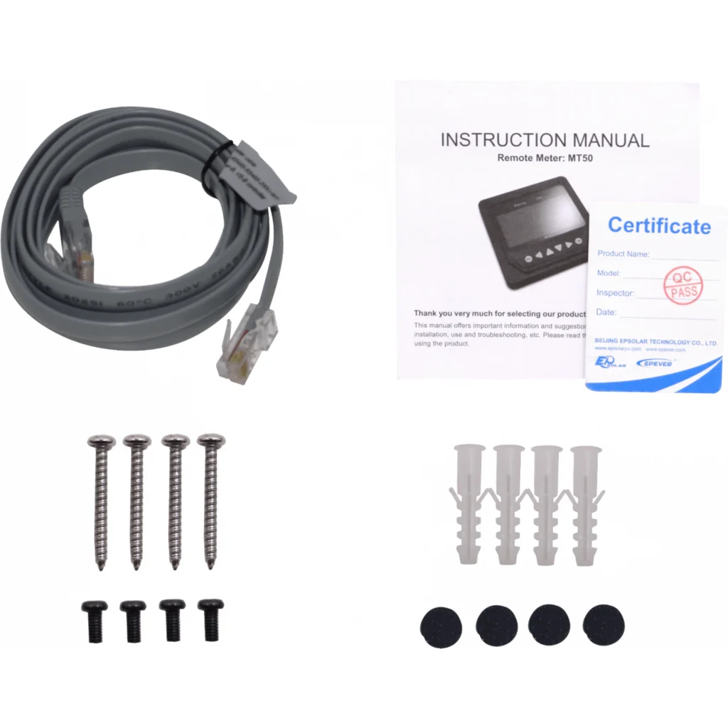 Imagen 4 de EPSOLAR Controlador 1-RJ45 c/Base LCD-ilumin 5V RS485 114x114mm EPEVER