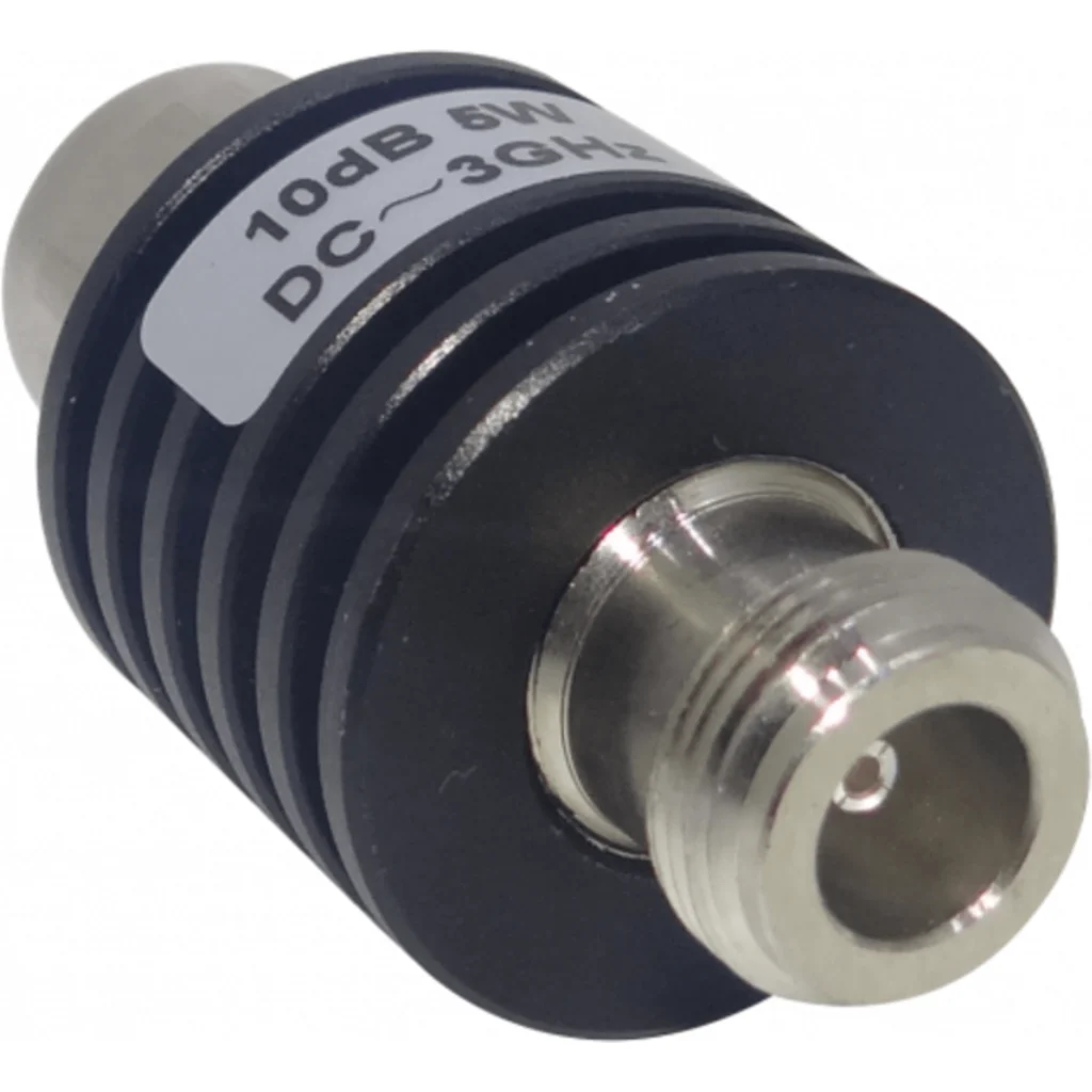 Imagen 1 de Atenuador 10dB 5W 0-3GHz N-Macho N-Hembra Copla