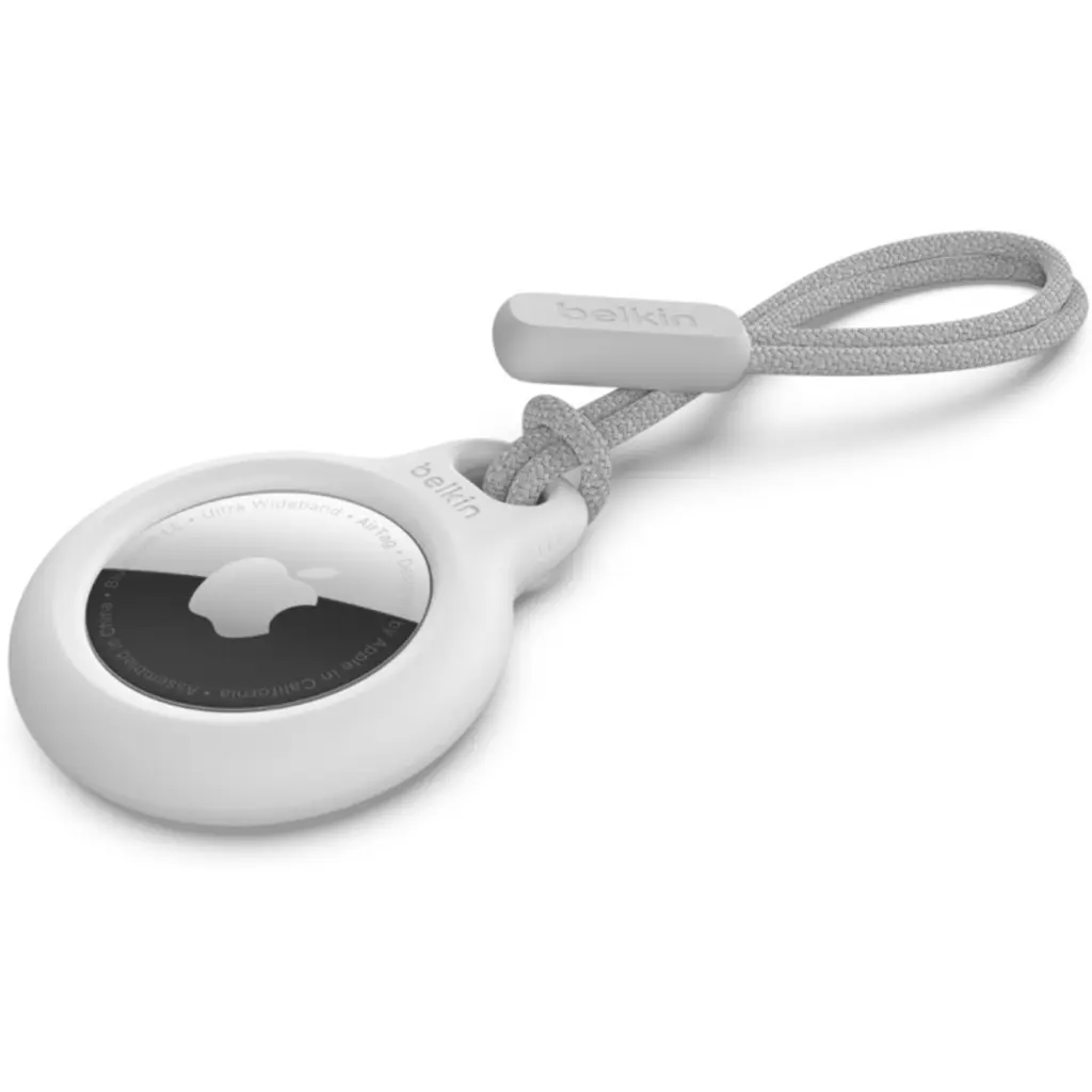 Belkin Secure holder with strap for anti-loss Bluetooth tag - white - for Apple