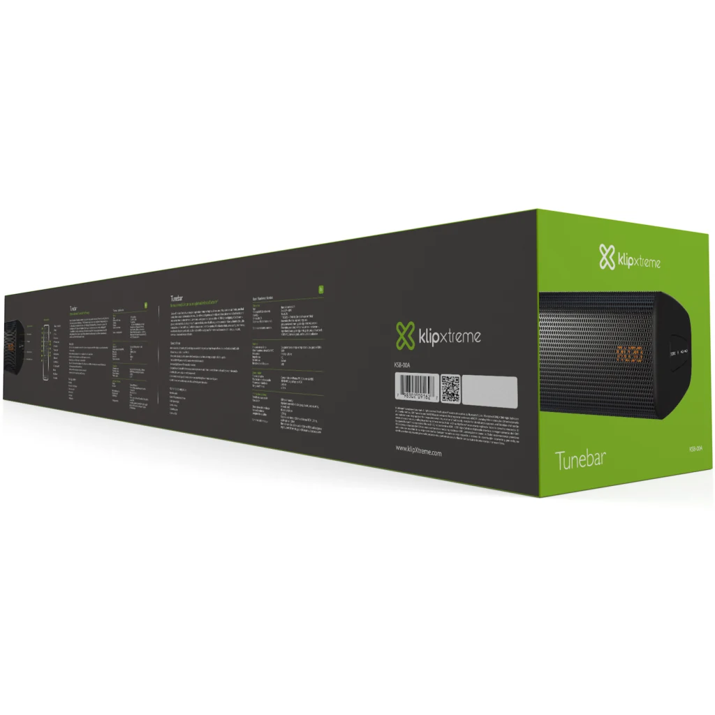 Imagen 4 de Parlantes Soundbar Klip Xtreme KSB-00A  Black - 2.0ch 60W BT HDMI-OPT-RCA