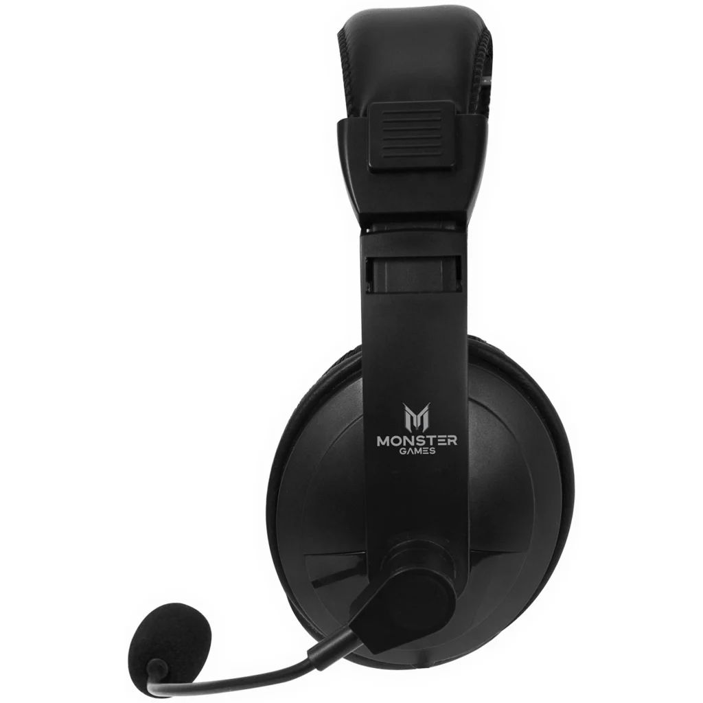 Imagen 1 de Audífonos Gamer Alámbricos Monster 550BK, c/mic Cable 1.8mt Color negro