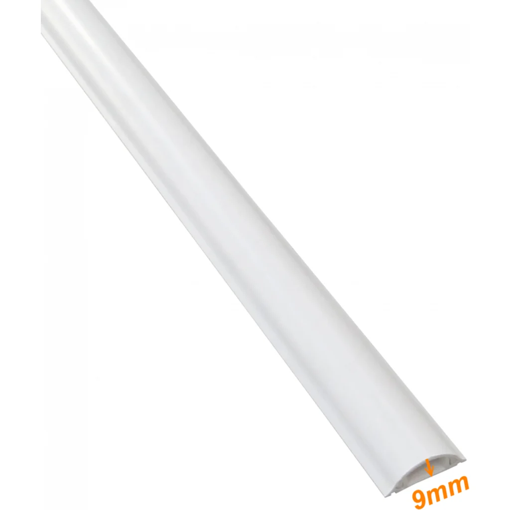 Imagen 1 de LINKCHIP 35x10mm 2mt 1,25mmTapa 1,1mm-Base PVC Canaleta de Piso Blanca
