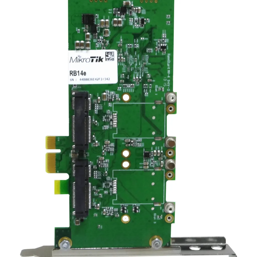 Imagen 1 de MIKROTIK 4-SLOT 4-MINIPCIE A PCIe-x1 TARJETA ADAPTADOR