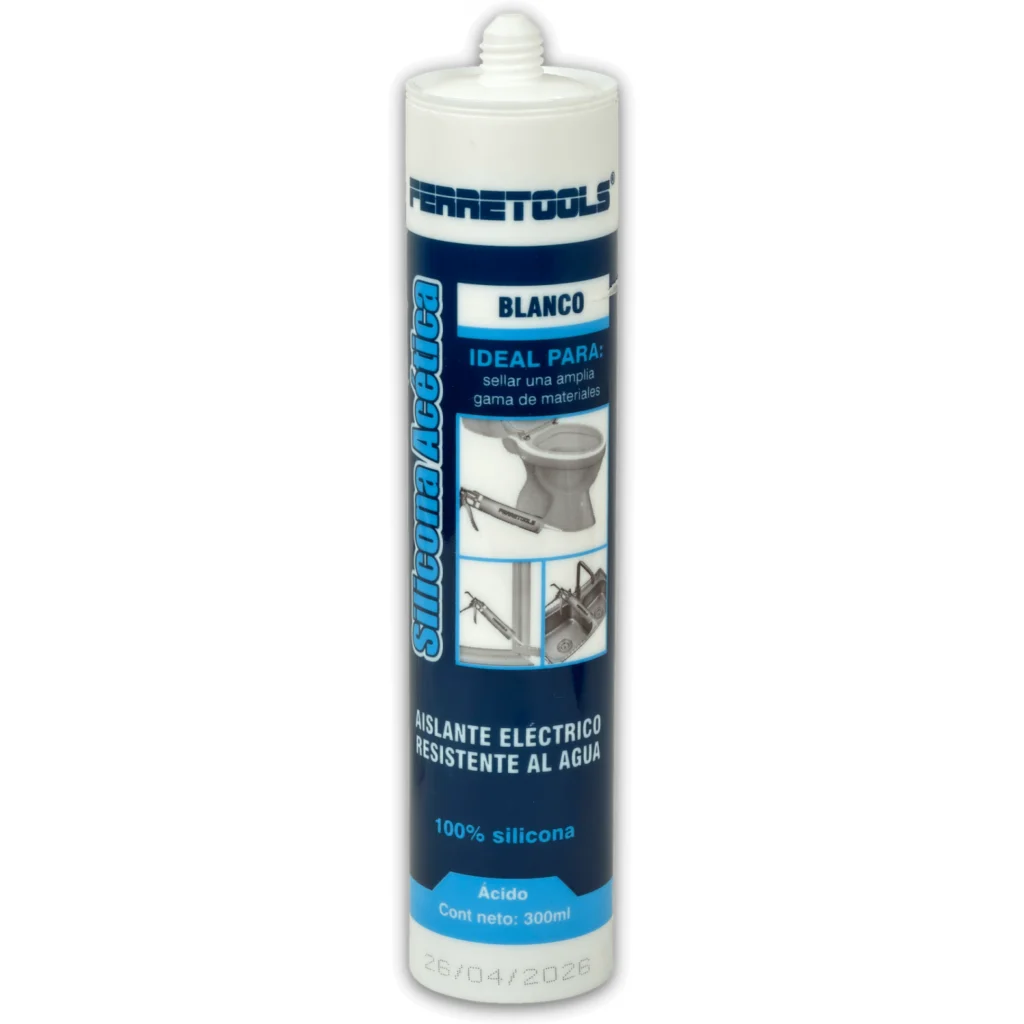 Imagen 1 de Silicona Blanca Acetica con Funguicida 280ml