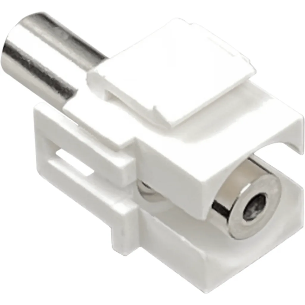 Imagen 1 de 3.5mm Keystone Audio-Hembra-Hembra 3,5mm-HH Blanco Phone-1/8