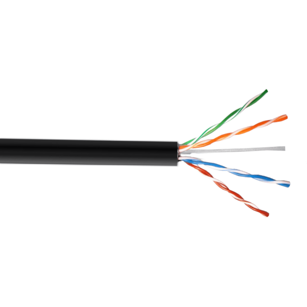 Imagen 1 de LINKMADE UTP 100MTS EXTERIOR NEGRO CAT5E COBRE UNIFILAR