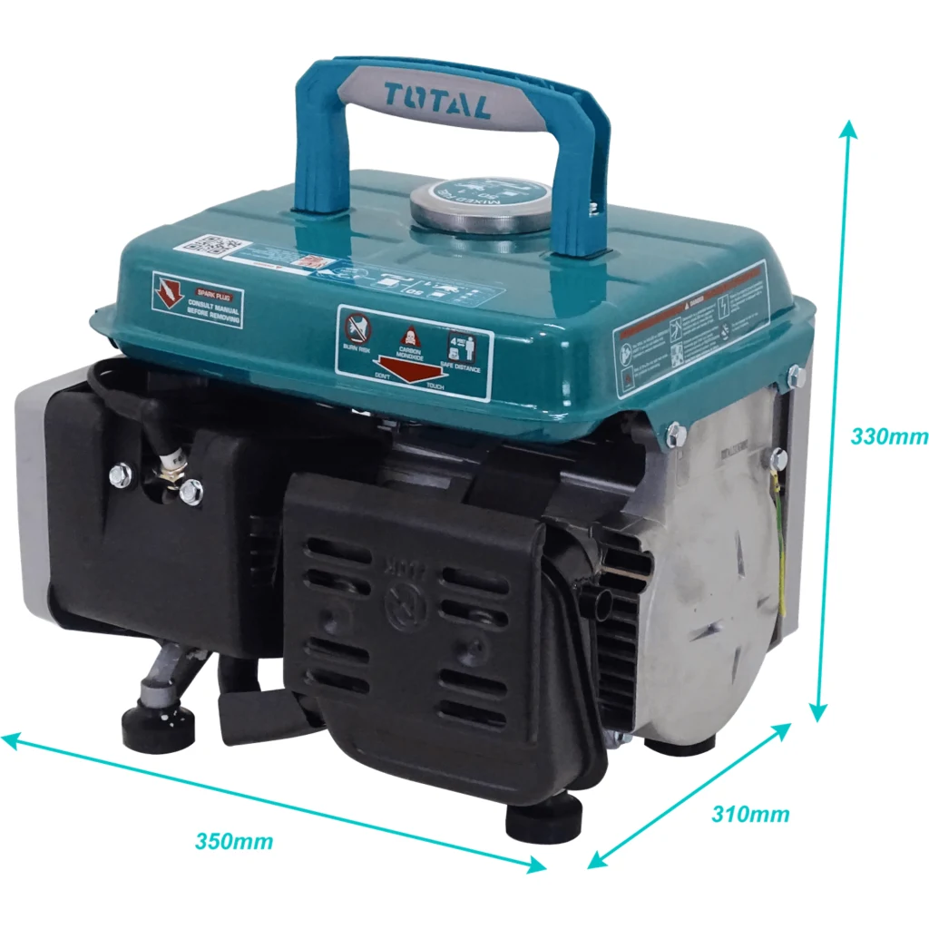 Imagen 4 de TOTAL 800W Generador Manual Bencinero 3000rpm Tanque-4Lt 220-240VAC