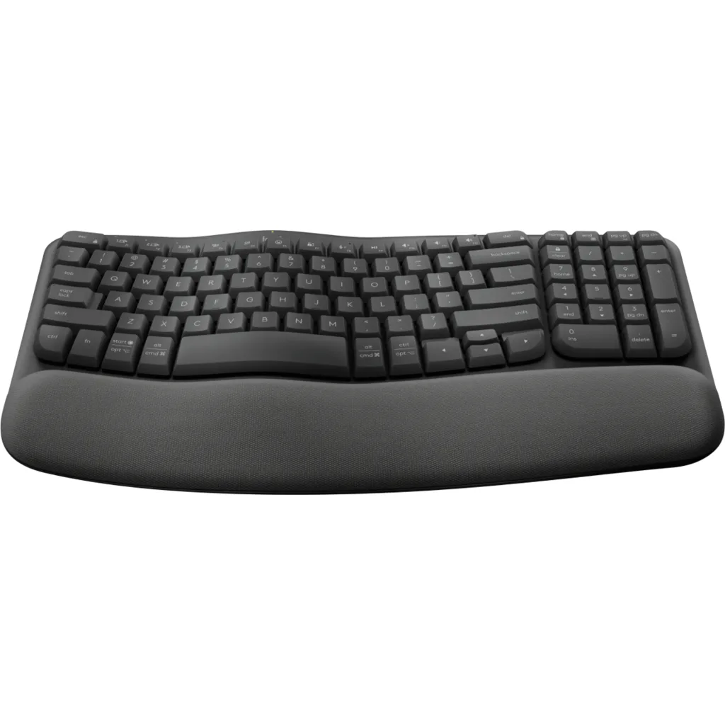 Imagen 1 de Teclado Inalámbrico Erogonómico Logitech WAVE KEYS RF+BT QWERTY Español Grafito