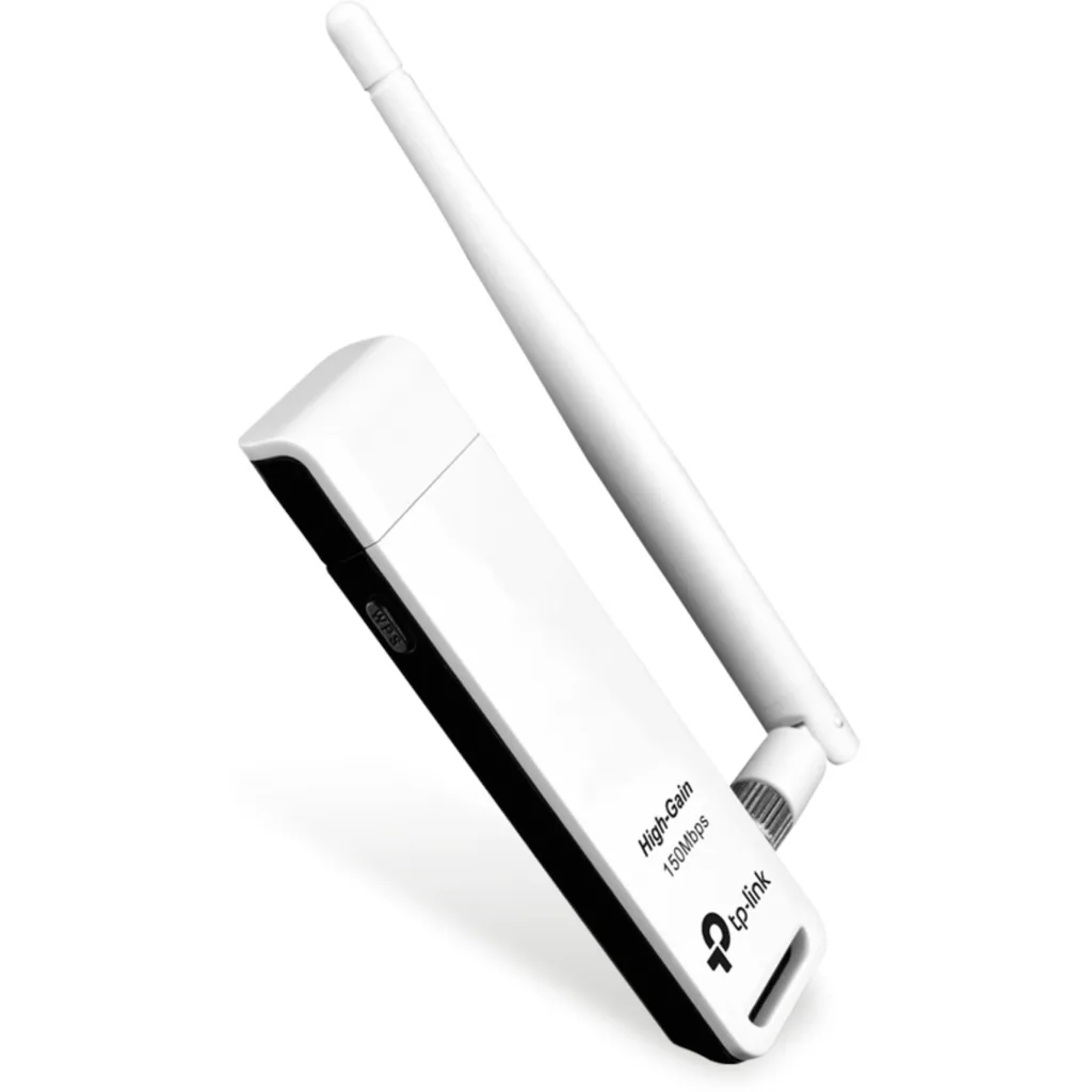 Adaptador de Red USB 2.0 WIFI N150 Vel. 150 Mbps con antena / TL-WN722N