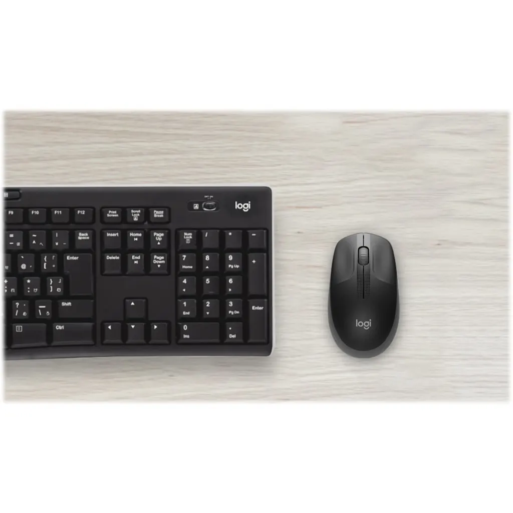 Imagen 7 de Mouse Inalámbrico Logitech M190 Óptico 1000dpi Ambidiestro 3 botones USB Gris