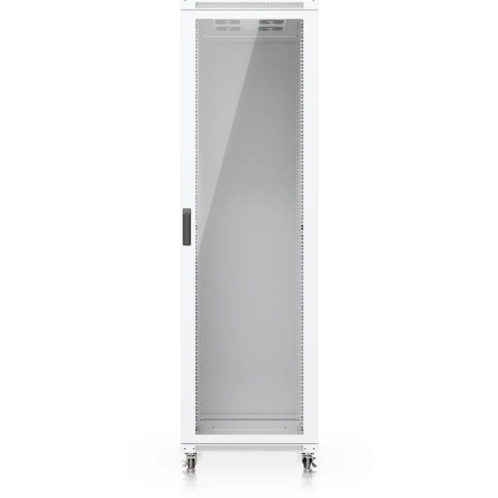 Imagen 1 de UniFi Gabinete rack 42U piso, ensamblado con ventiladores incorporados, paneles removibles y ruedas con cerradura,