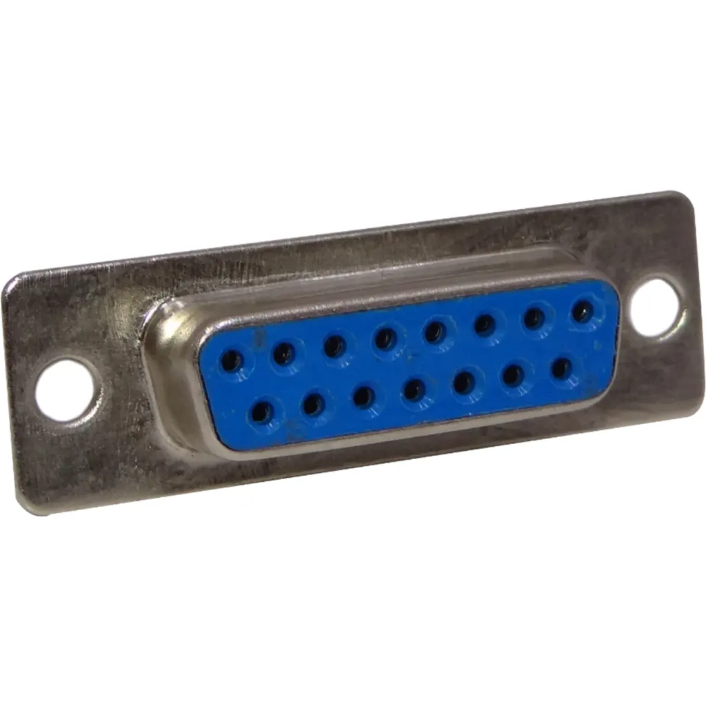 Hembra DA-15 DB15-Ancho(2-filas) 39mm 15-pin Conector Soldable s/Tapa