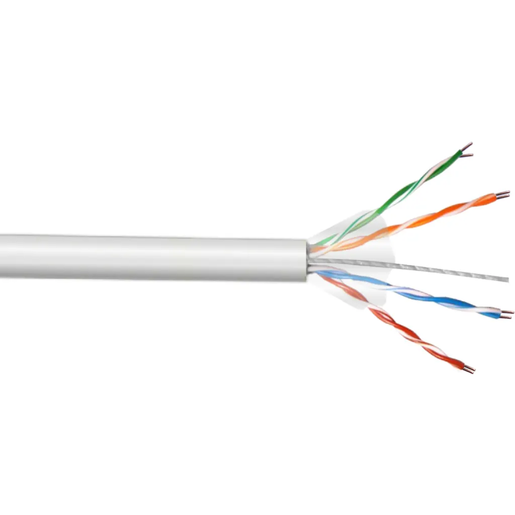 Imagen 1 de Cable de Red LINKCHIP Cat5e PE Exterior UTP AWG24/0.45mm Cobre 305mts BLANCO