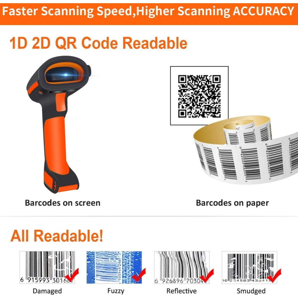 Imagen 4 de Lector Rugged de Código de Barras Symcode  2D MJ-1911 Alámbrico Interfaz USB