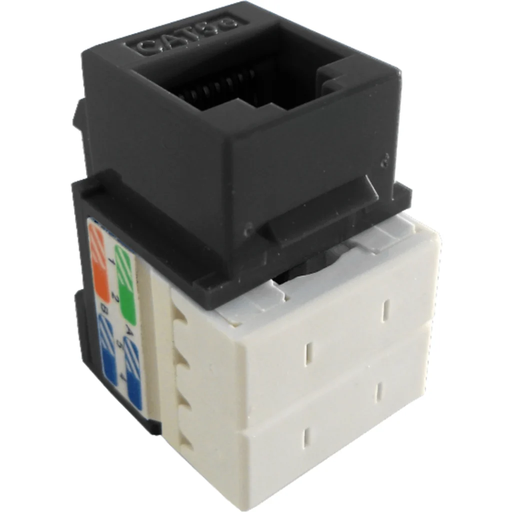 Imagen 4 de LINKMADE Negr Cat5E U/UTP Punchable Keystone Conector Hembra RJ45