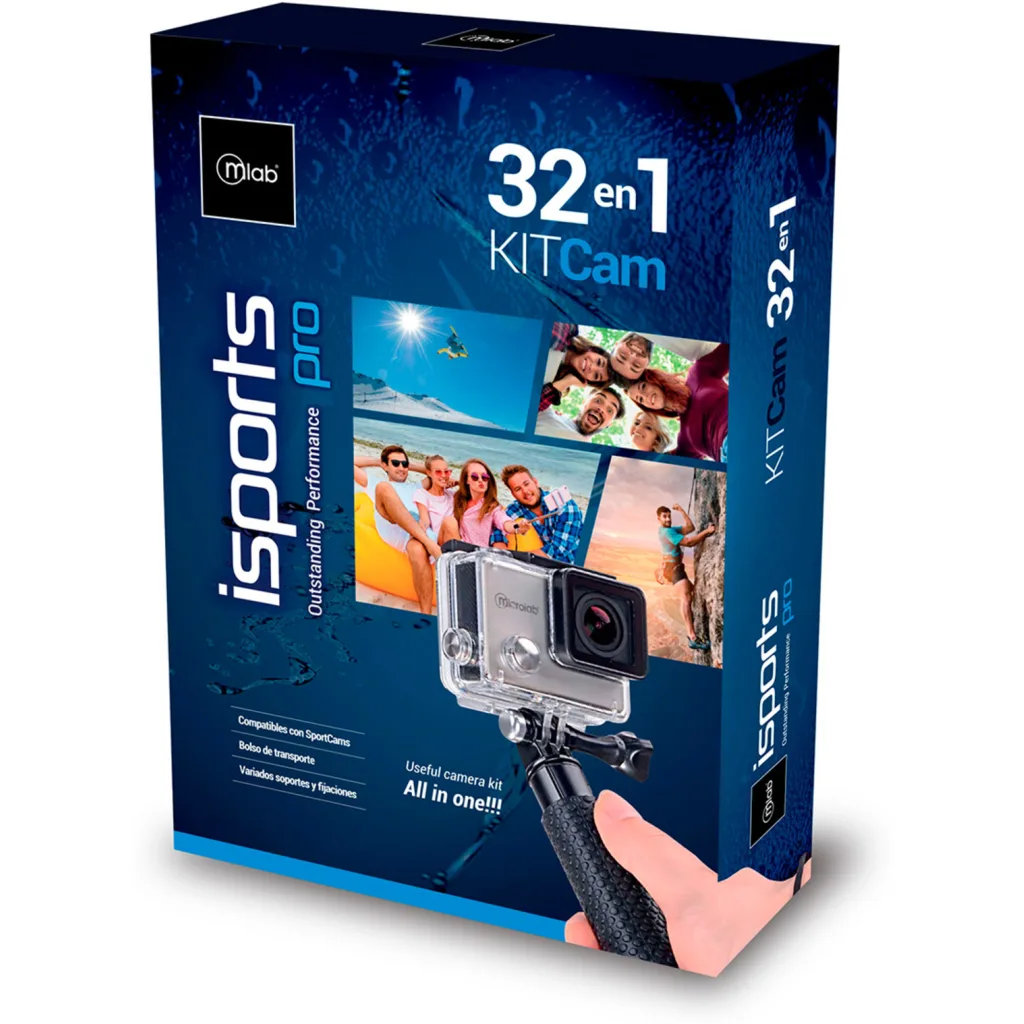 Imagen 5 de MLAB KIT ACCESORIOS 32 en 1 CAMARAS DEPORTIVAS iSPORT PRO