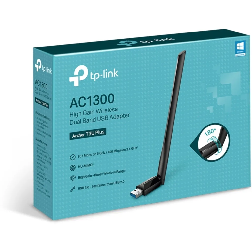 Imagen 1 de ADAPTADOR USB INAL.AC1300 ALTA GANANCIA DUAL BAND