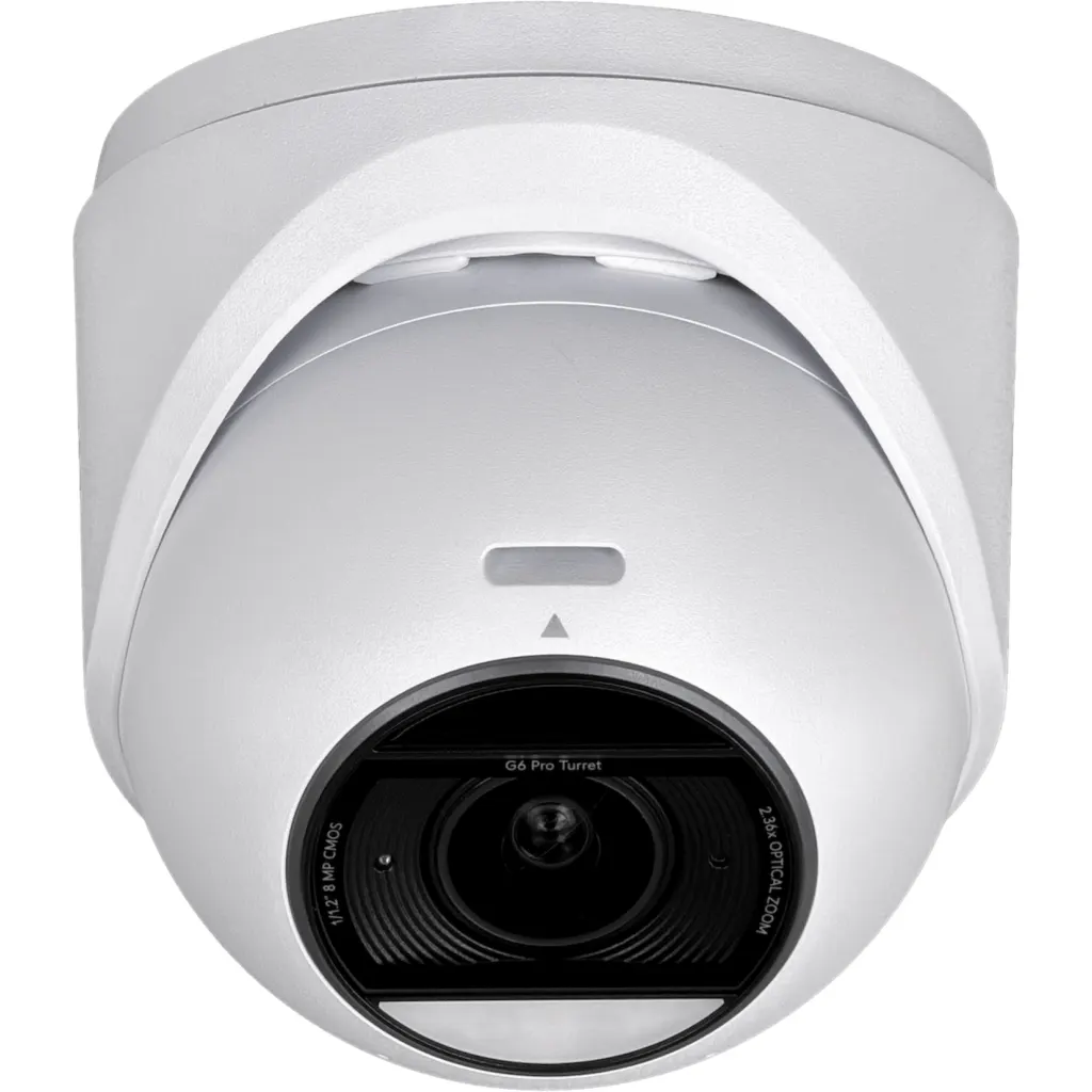Imagen 3 de UI Blanco MiniDomo 8MP AI 2,36x 1-1000 IP66 IK04 CamaraIP IR40 reqPoE+