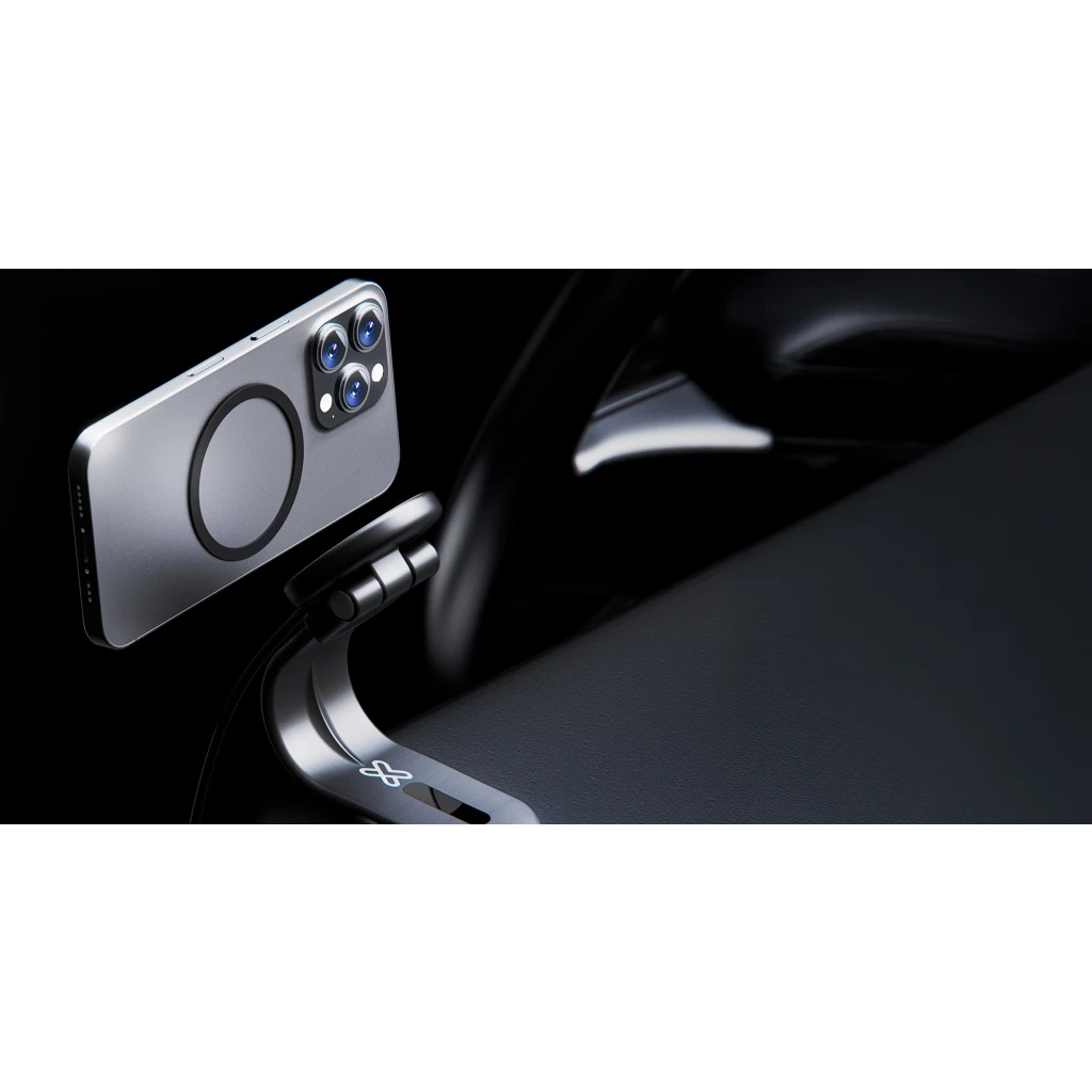 Imagen 10 de Klip Xtreme - Car wireless charging holder - 15 Watt - 24 pin USB-C - Cellular phone / Wireless earbuds / Apple AirPods / Apple Watch - Wireless - Para Smartphones - Foldable Velcro