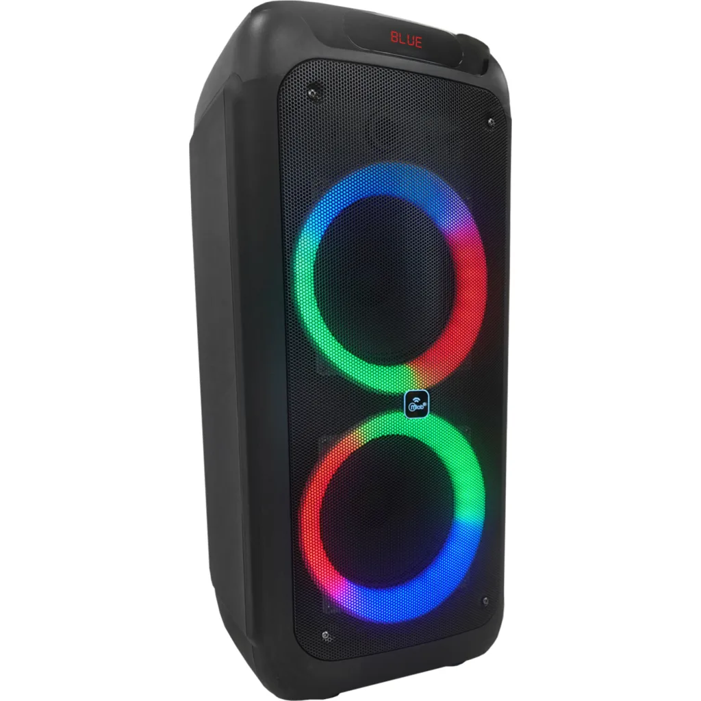 Imagen 1 de MLAB PARLANTE FLAMING BIG BASS 8" x 2 MICROFONO INALAMBRICO