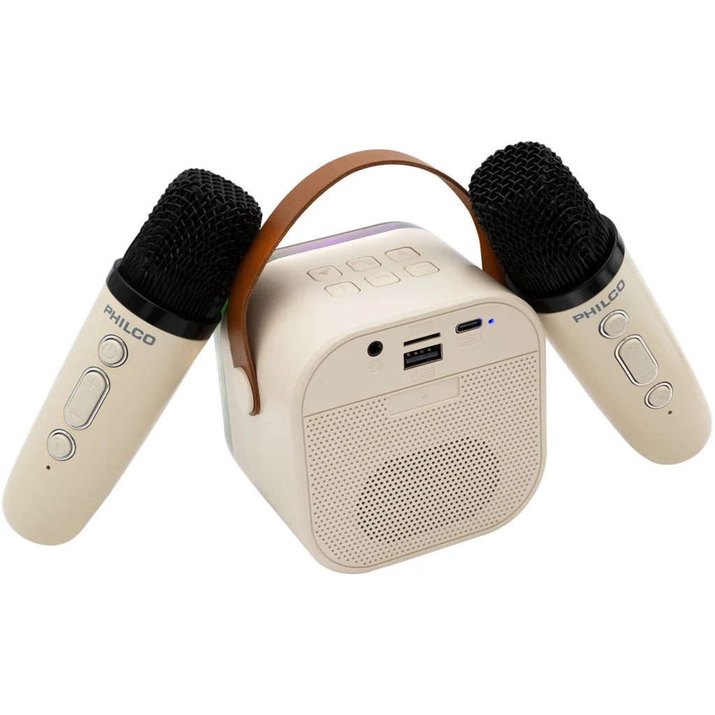 PARLANTE KARAOKE 2 MIC TWS PHILCO