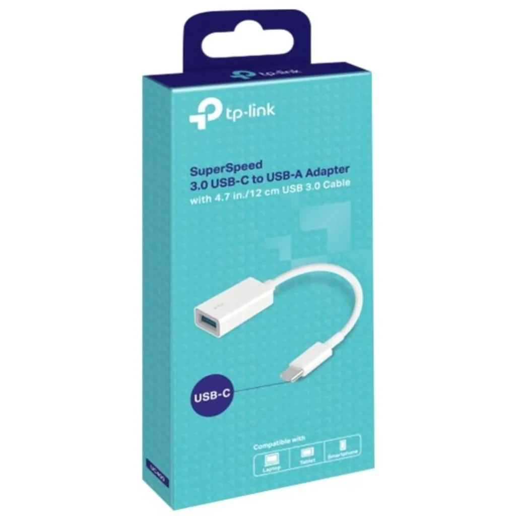 Imagen 1 de Adaptador Super Rápido USB-C a USB-A 3.0 Longitud del Cable 12cm - TP-LINK