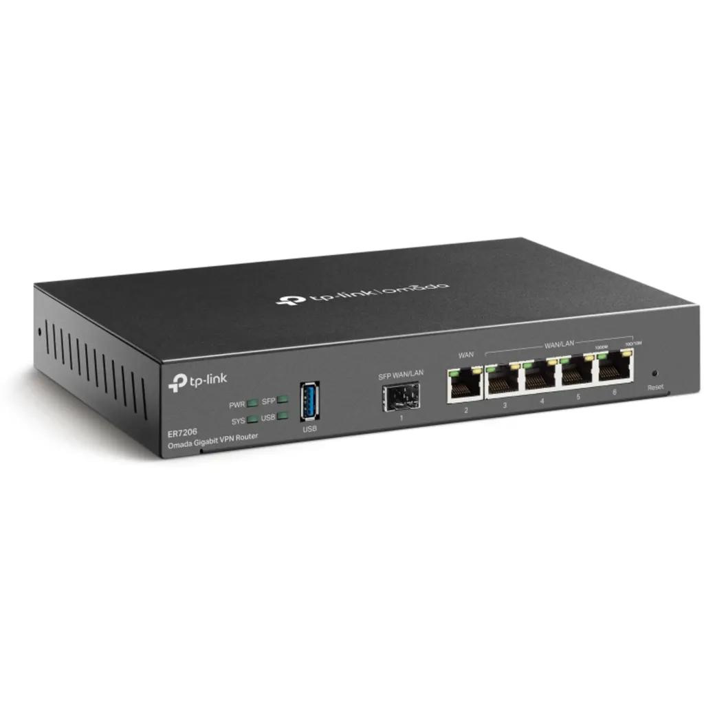 Imagen 1 de Router TP-Link TL-ER7206 SafeStream V1, 1-SFP-WAN/LAN 5-1000 WAN/LAN USB-WAN