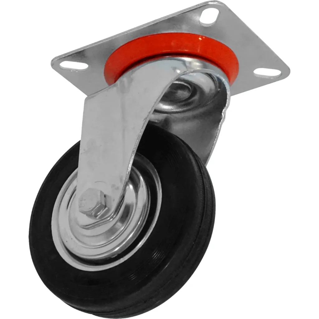 Imagen 1 de Rueda 4-pulgadas Giratoria Negra Soporta-80kg 84x100x130mm