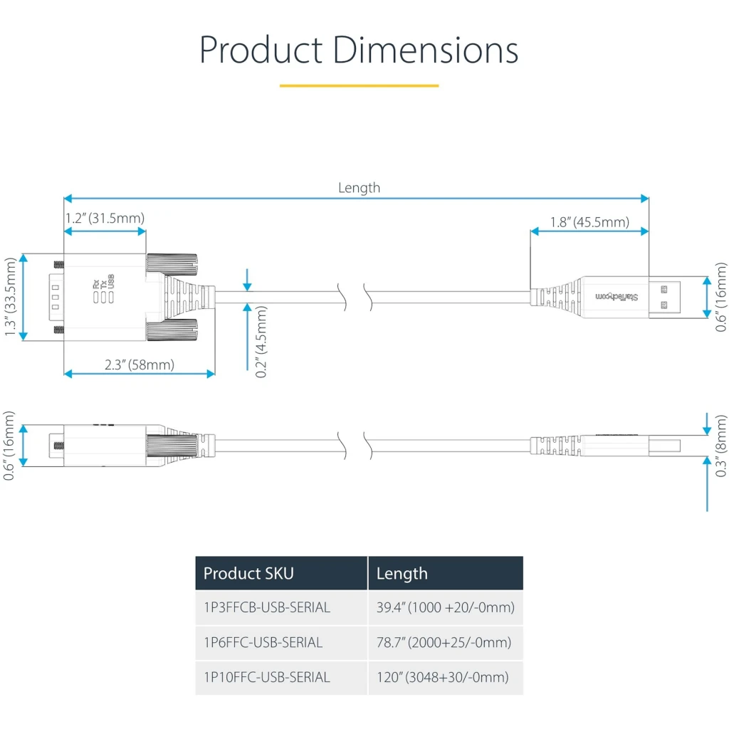 Imagen 7 de Cable Adaptador USB a Serie RS232 de 1m