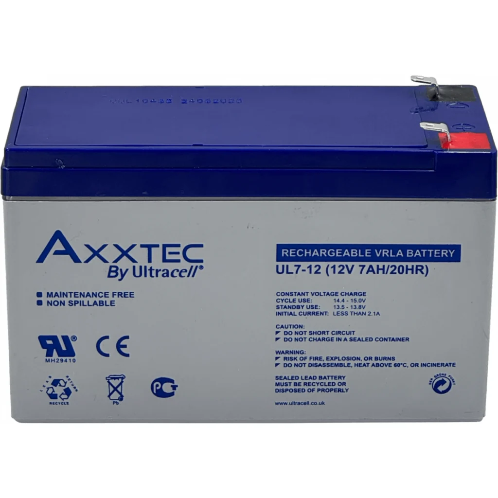 Bateria Ultracell BTA12-72U 12V 7Ah UL Acido-Plomo Sellada AGM
