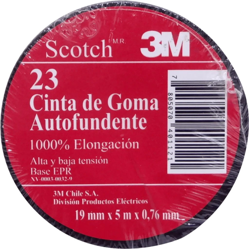 Imagen 1 de 3M 19mm 5mt 30mils 0,76mm Cinta Goma Autofundente Vulcanizante Super23