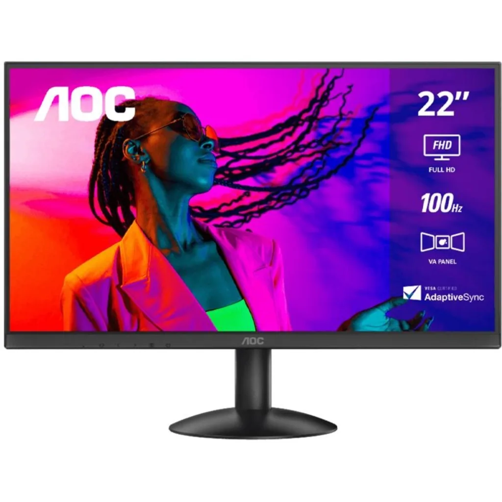 Monitor AOC 22B30HM2 22" FHD 1920*1080 VA HDMI VGA Aux 100Hz