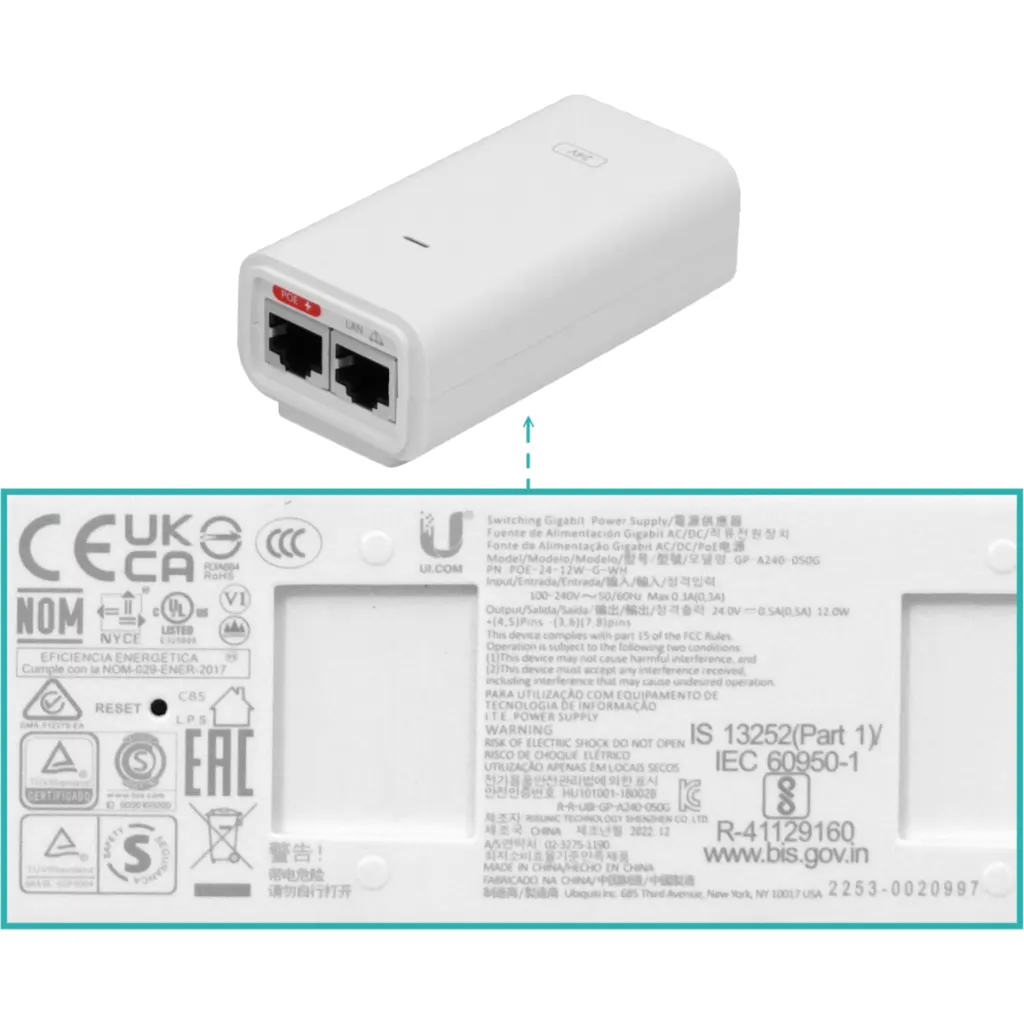 Imagen 5 de Access Point Interior 2.4/5GHz 20dBm 3dBi POE 122mts Ubiquiti UAP-AC-LITE