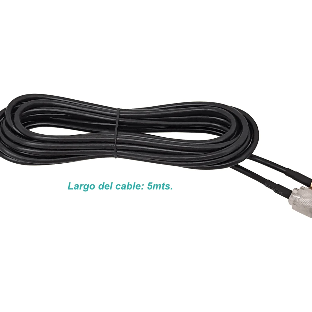 Imagen 1 de 5mt RPSMA-Macho N-Macho RG58 Cable Coaxial Negro